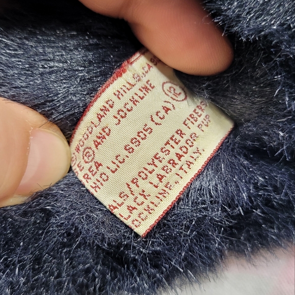 Vintage Applause Black Labrador Dog Pup 1987 Avarti Plush Stuffed Animal Italy - Picture 9 of 9